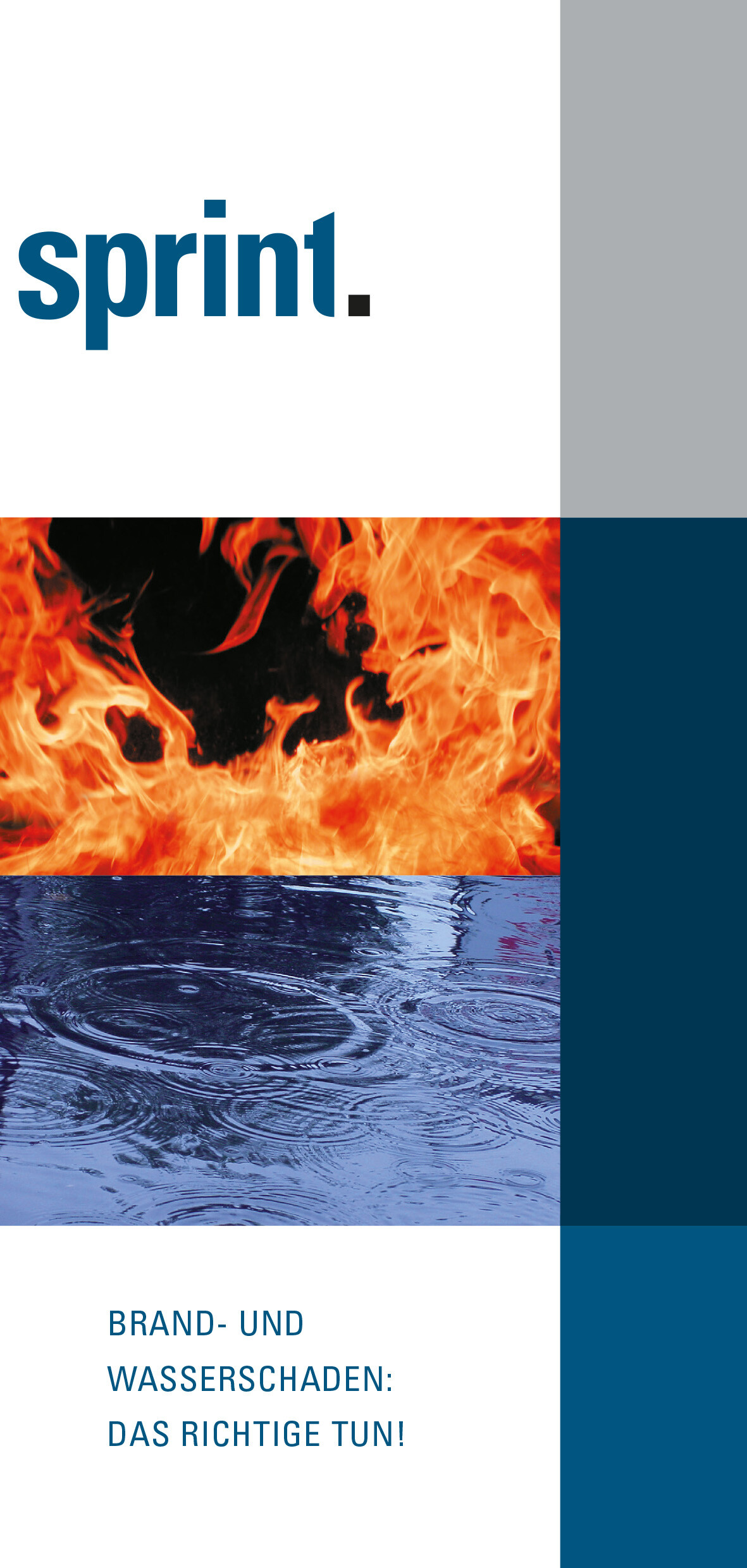 Broschüre "Brand- und Wasserschäden – Das Richtige tun!"